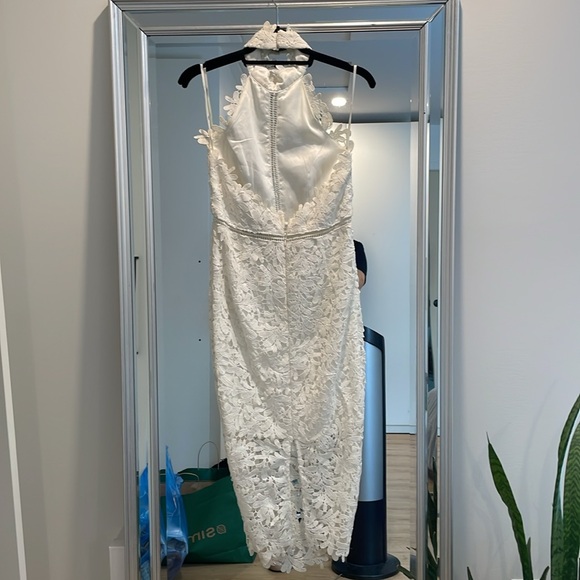 Lulus white high neck midi dress - Picture 5 of 8